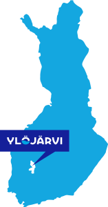 Suomen kartta, johon on merkitty Ylöjärvi.