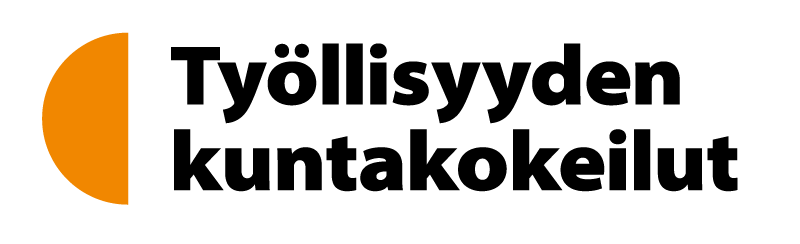 logo, oranssi puoliympyrä, mustat tekstit